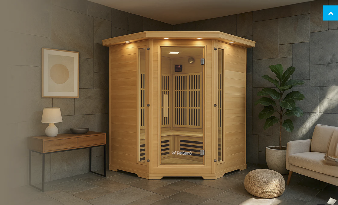 ReGen8 Quadro Corner - 4 Person 2640W Infrared Sauna